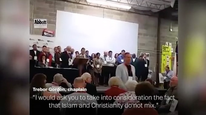 Republican chaplain tries to block Muslim nominee because 'Islam and Christianity do not mix'