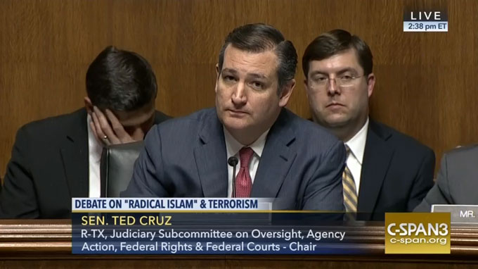 Ted Cruz Hearing Features Crackpot Anti-Muslim Witness