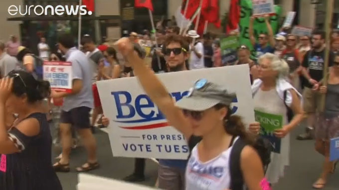 Bernie Sanders supporters threaten to spoil Hillary’s nomination party