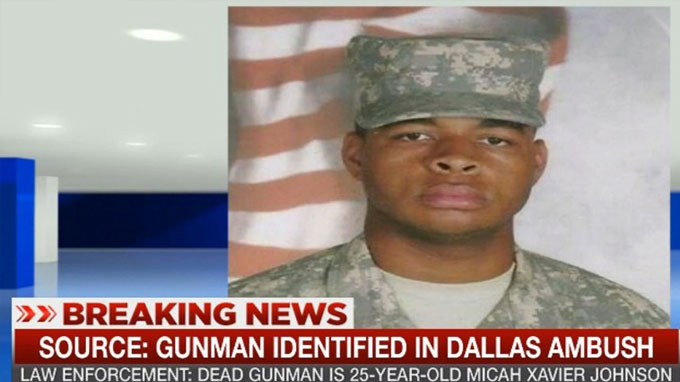 Micah Xavier Johnson is the gunman identified in the Dallas ambush where five police officers lost their lives.