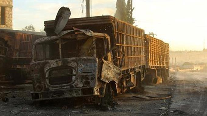 UN suspends all Syria aid after convoy bombed