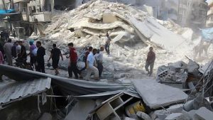 Air strikes hit largest market in rebel-held Aleppo