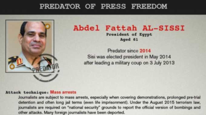35 Leaders, Groups Listed as ‘Predators of Press Freedom’