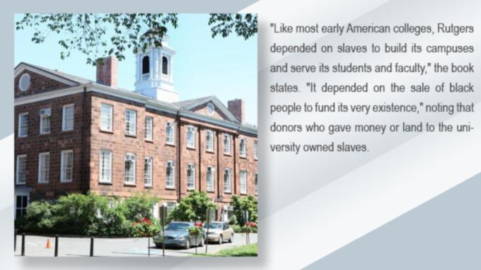 Rutgers confronts its ties to slavery in groundbreaking report