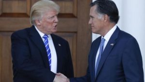 Trump Meets Former Foe Romney, Tries to Fill Key Posts