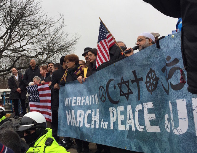 Dozens attend interfaith march for 'peace and decency' in Paterson