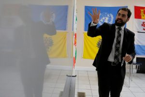 Scott Malone 3 Min Read FILE PHOTO: Nadeem Mazen, Cambridge city councillor, Muslim and founder of JetPAC, speaks to students in the AP Government class at Al-Noor Islamic high school in Mansfield, Massachusetts, U.S. February 2, 2017. REUTERS/Brian Snyder/File Photo