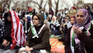 Muslims pray outside White House to protest Trump Jerusalem move