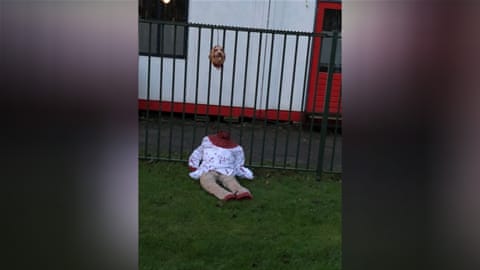 Decapitated, bloodstained doll left at Amsterdam mosque