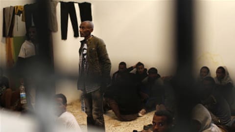 Slavery in Libya: Life inside a container