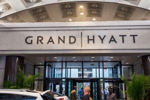 Washington DC, Grand Hyatt, hotel entrance