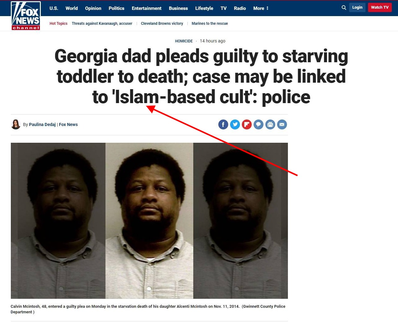 Georgia dad pleads guilty to starving toddler to death; case may be linked to 'Islam-based cult': police