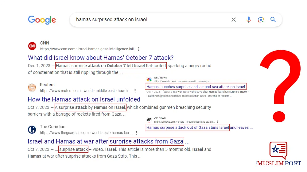 The Media Reports on October 7th Surprised Attack by Hamas