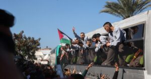 Gazans voice ‘indescribable joy’ as prisoners released in Khan Yunis